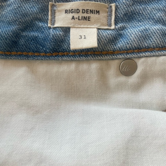 Madewell - NWT Curvy Denim High-Waist Straight Mini Skirt - Picture 9 of 10